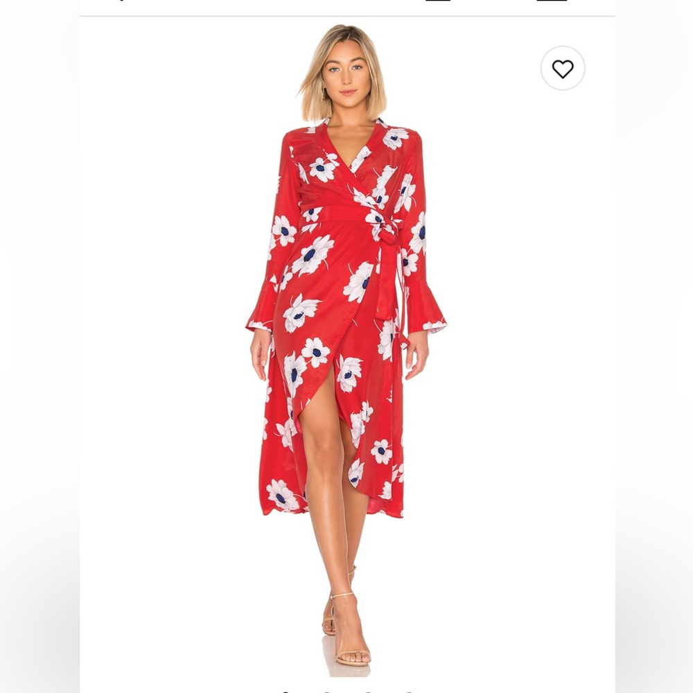 Equipment wrap dress floral print Size XS